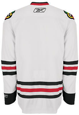 Chicago Blackhawks YOUTH Reebok Premier AWAY White Jersey Hockey