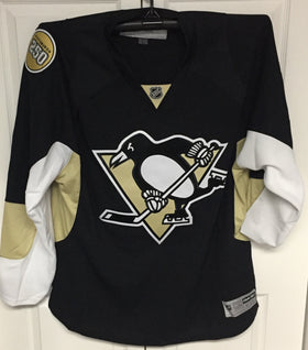 Pittsburgh Penguins Reebok Premier 7185 Home BLACK Jersey 250 Patch