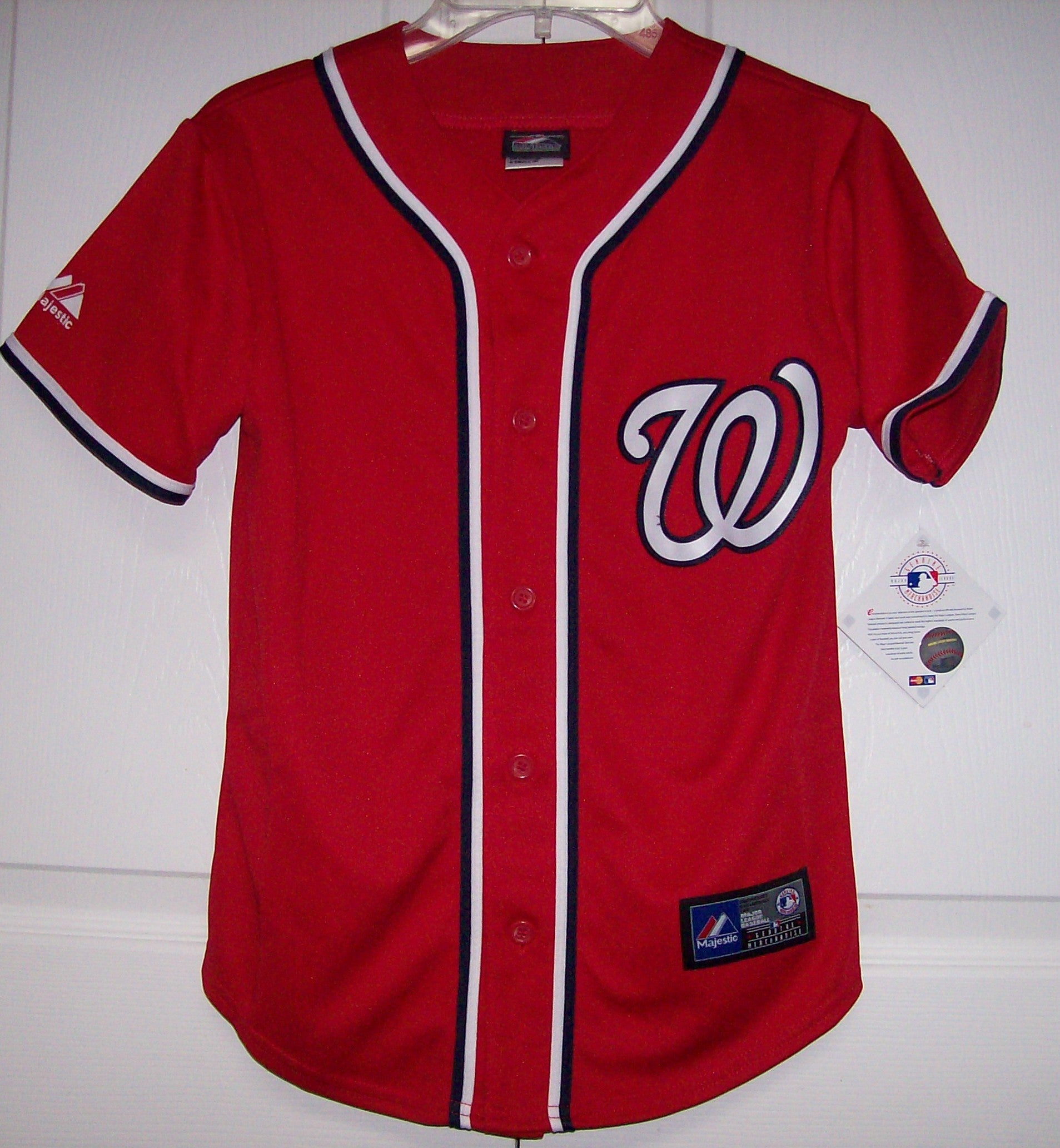 red and black mlb jersey