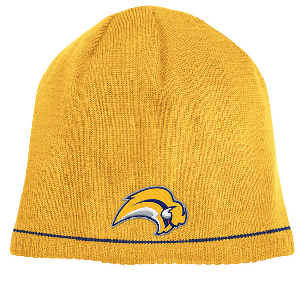 Buffalo Sabres Buffaslug Gold/Navy Reebok NHL Reversible 760 Knit Hat