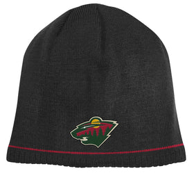 Minnesota Wild Black/Red Reebok NHL Reversible 760 Knit Hat