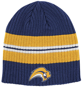 Buffalo Sabres Buffaslug Navy Reebok NHL Striped Knit Hat