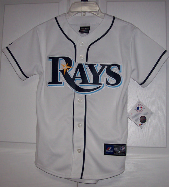 LONGORIA Tampa Bay Rays YOUTH  Majestic MLB Baseball jersey HOME White
