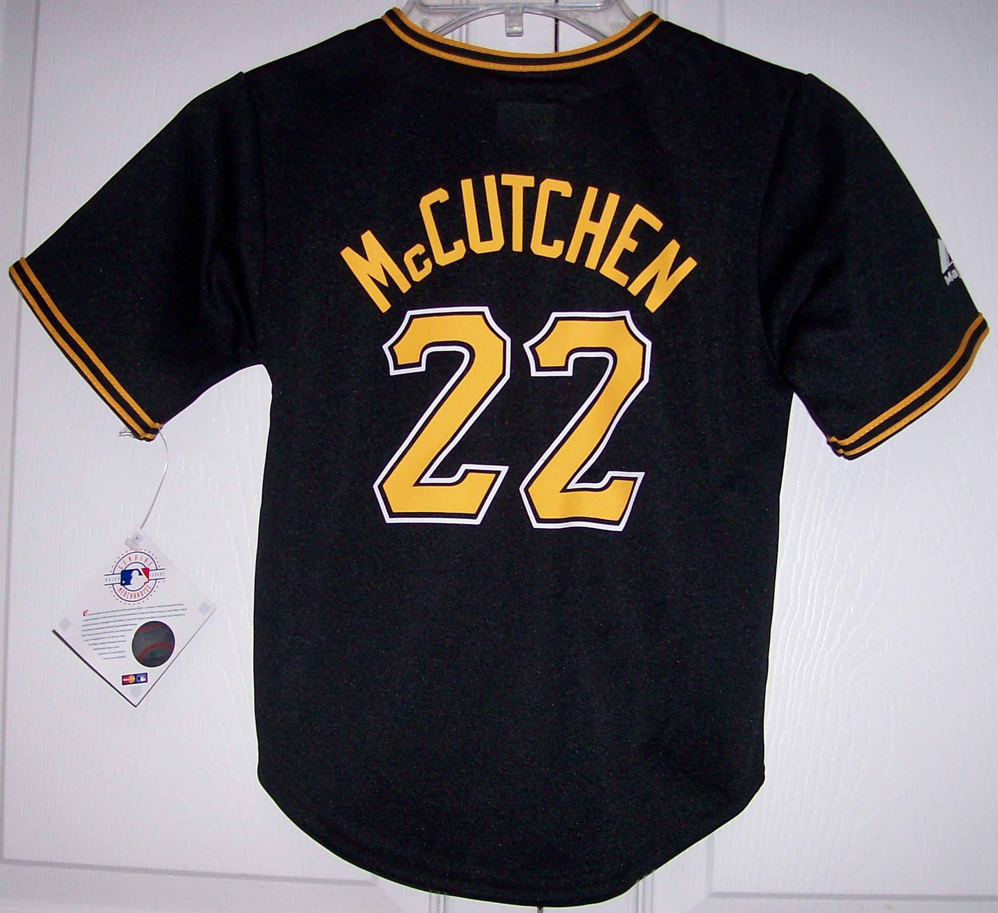 McCutchen Pittsburgh Pirates BOYS Majestic MLB Baseball jersey