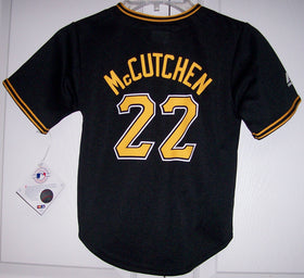 McCutchen Pittsburgh Pirates BOYS Majestic MLB Baseball jersey BLACK