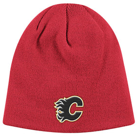 Calgary Flames Red Reebok NHL Scully Beanie Knit Hat