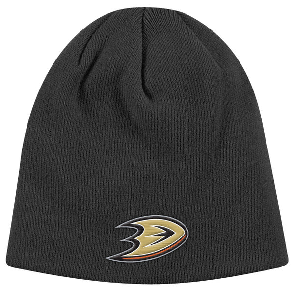 Anaheim Ducks Black Reebok NHL Scully Beanie Knit Hat