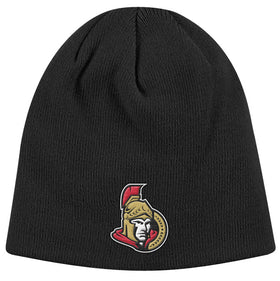 Ottawa Senators Black Reebok NHL Scully Beanie Knit Hat