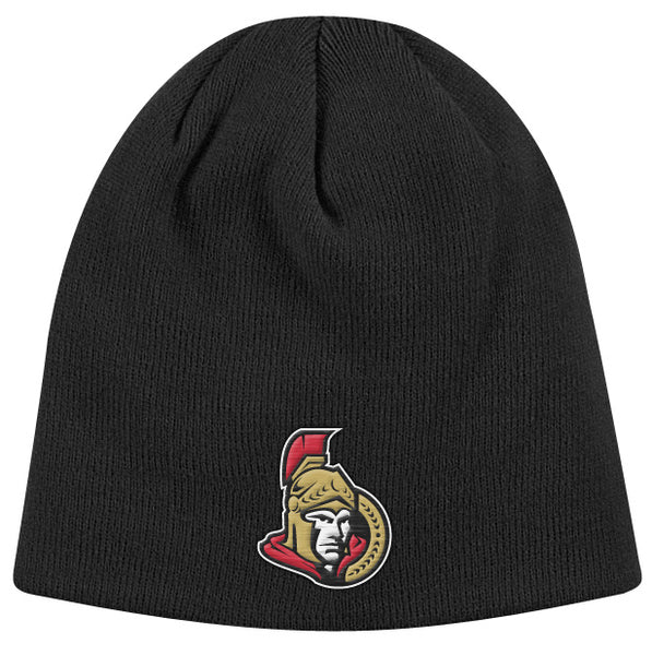 Ottawa Senators Black Reebok NHL Scully Beanie Knit Hat
