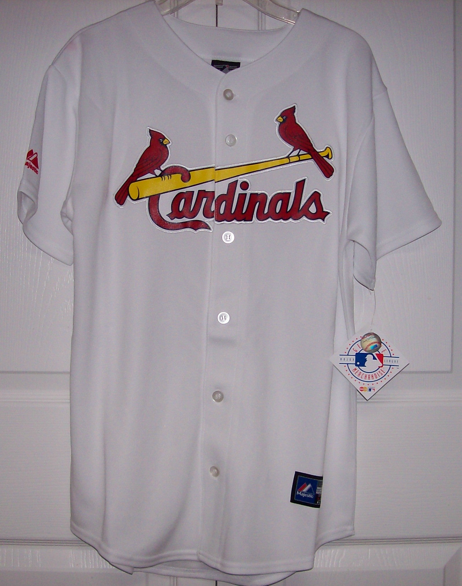 Youth Yadier Molina Red St. Louis Cardinals Player Logo Jersey