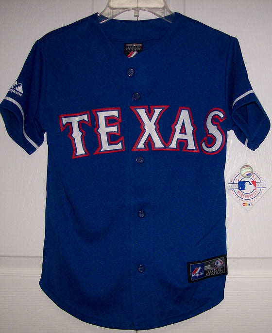 Texas Rangers TODDLER Majestic MLB Baseball jersey 3rd Blue - Hockey Jersey  Outlet