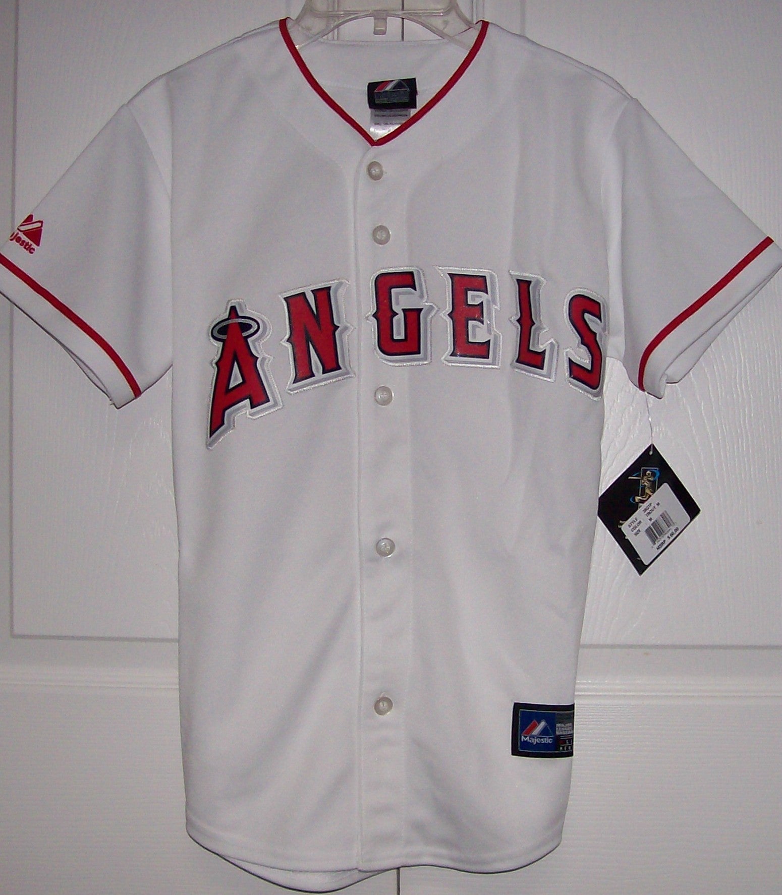 TROUT Los Angeles Angels Boys Majestic MLB Baseball jersey Home White