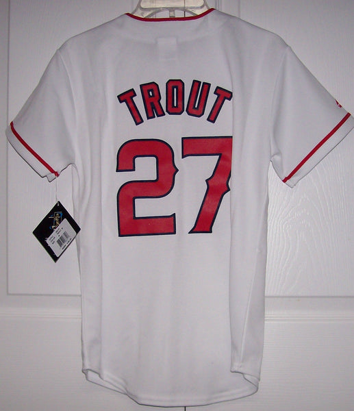 TROUT Los Angeles Angels TODDLER Majestic MLB Baseball jersey Home White