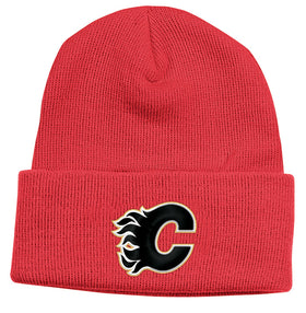Calgary Flames Red Reebok NHL Watchman Cuffed Knit Hat