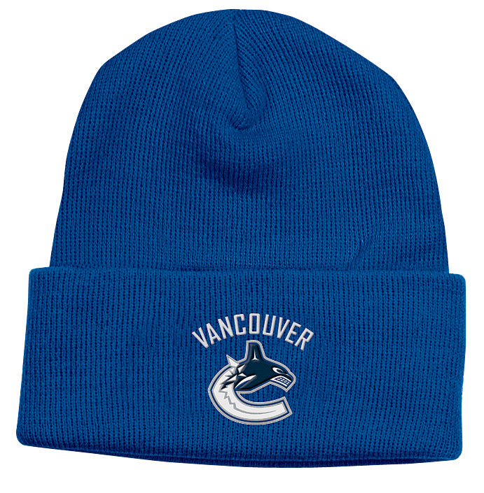 Vancouver Canucks Blue Reebok NHL Watchman Cuffed Knit Hat