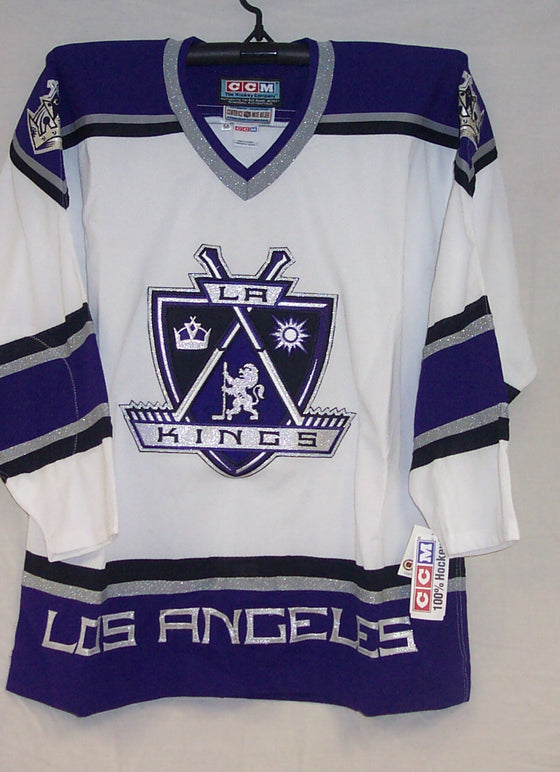 Vintage LA Kings Purple CCM Kids Jersey