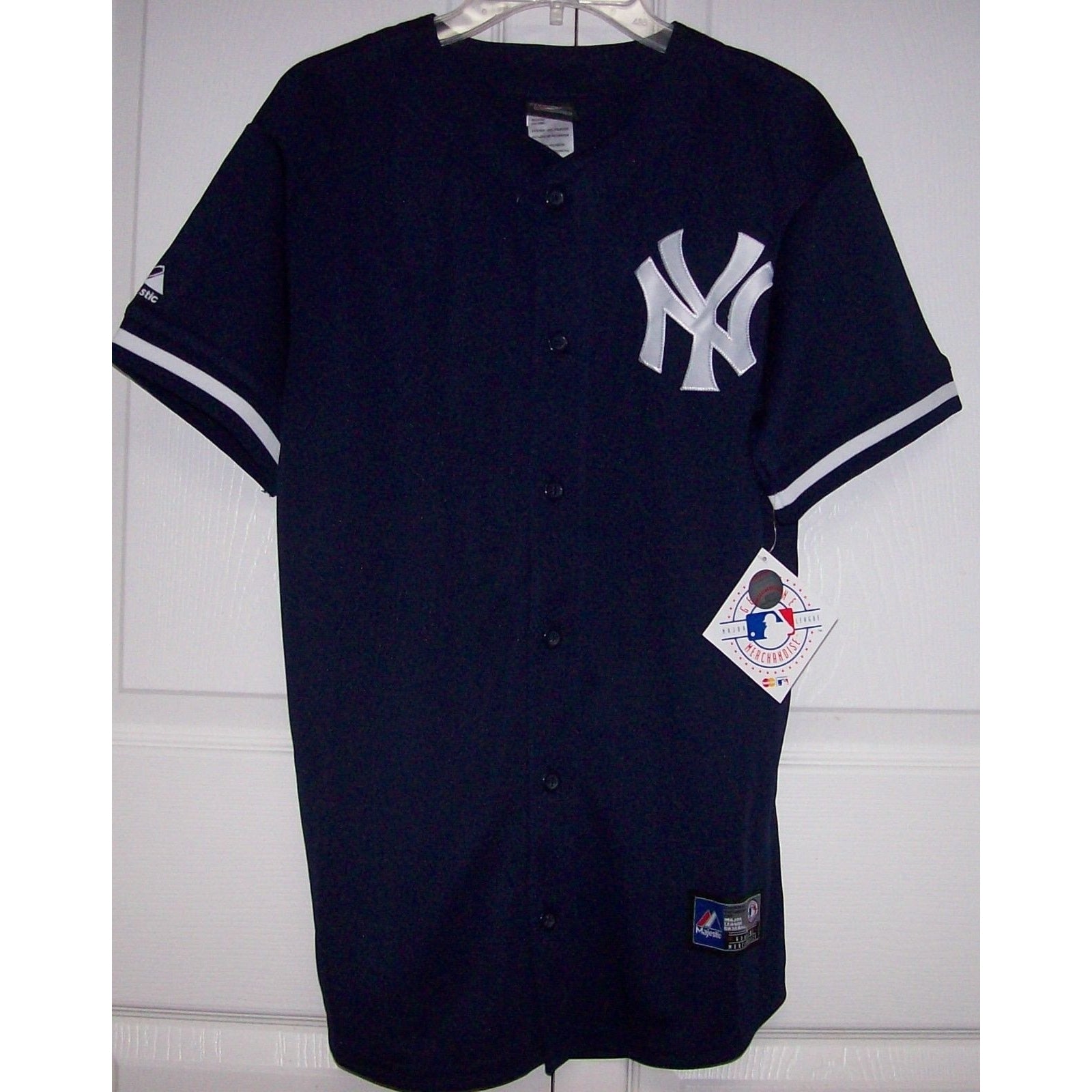 New York Yankees BOYS Majestic MLB Baseball jersey Navy - Hockey