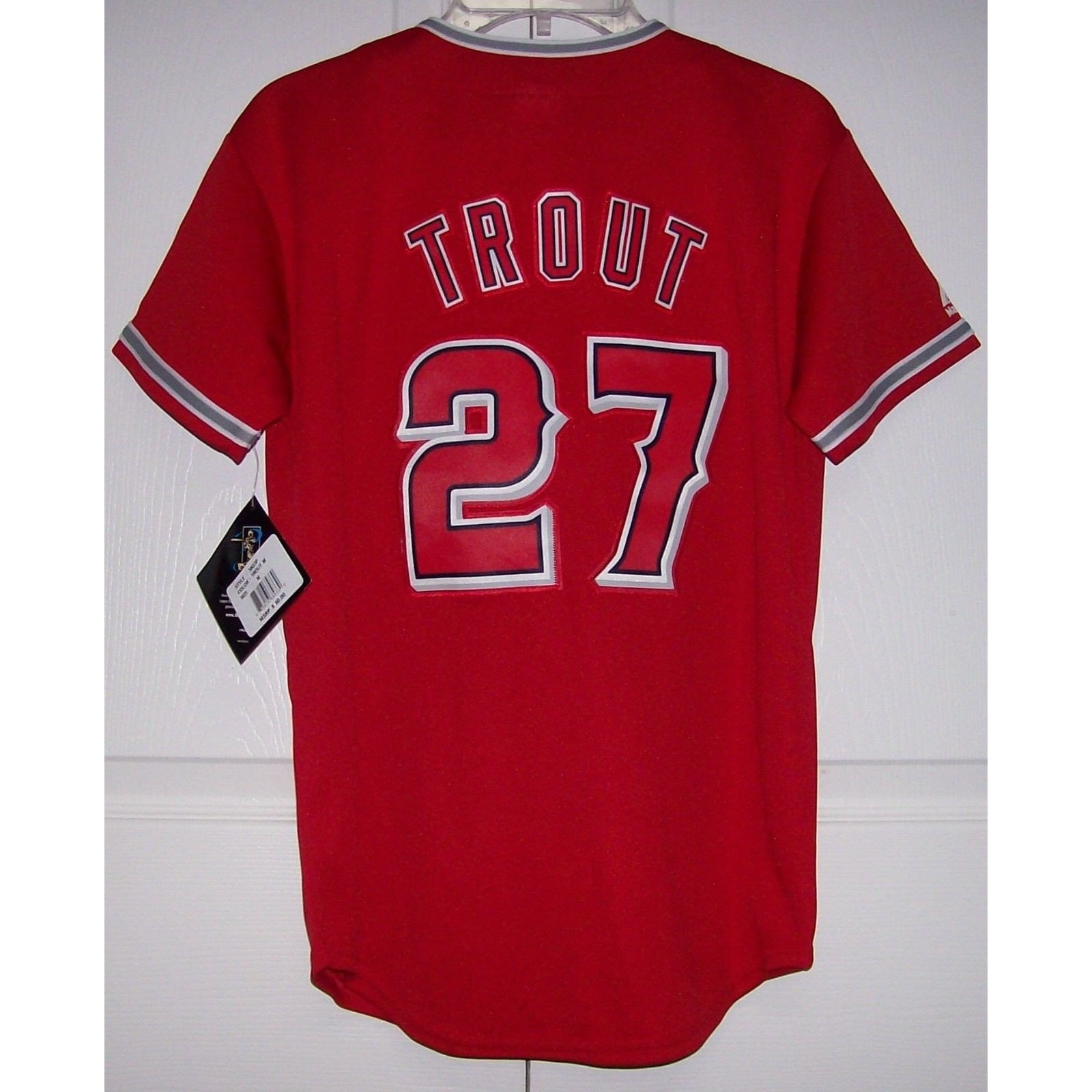 TROUT Los Angeles Angels Infant Majestic MLB Baseball jersey RED Alter -  Hockey Jersey Outlet